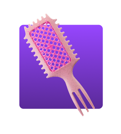 Styling Brush for Wavy & Curly Hair Definition - Black Brush w/ Textured Grip